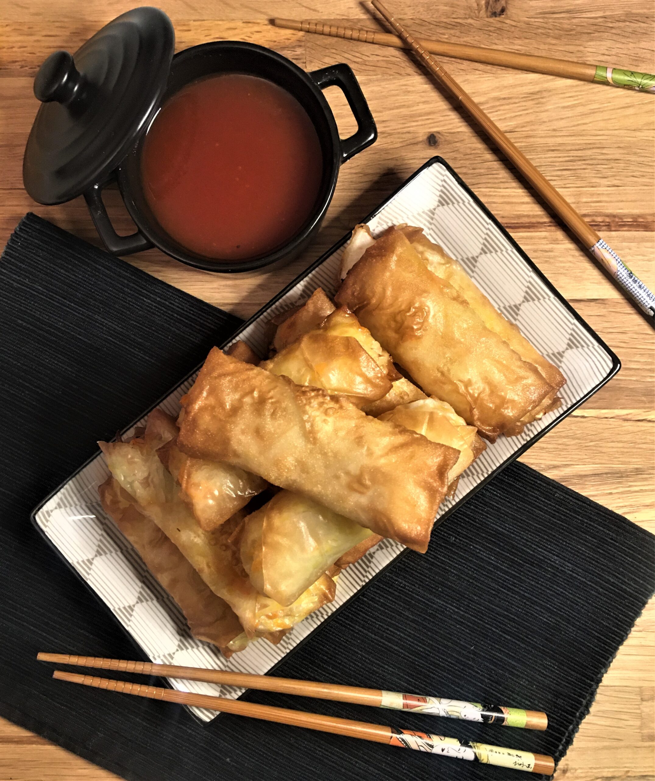 INVOLTINI PRIMAVERA CON SALSA AGRODOLCE